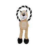 Pet Dog Rope Ring Plush Squeaky Toys