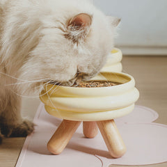 Pet Cat Food Bowl Water Bowl Ceramic Feeder