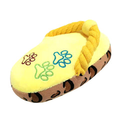 Pet Plush Slippers Dog Squeaky Toys