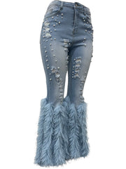 Cynthia Flare Feather Jeans