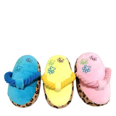 Pet Plush Slippers Dog Squeaky Toys