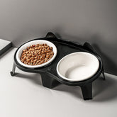 Cat Food Ceramic Bowl Double Bowl