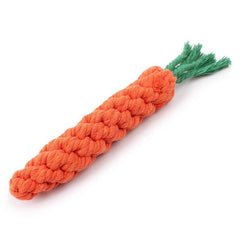 Pet Dog Carrot Knot Woven Toy