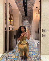 Olivia Satin Maxi Dress