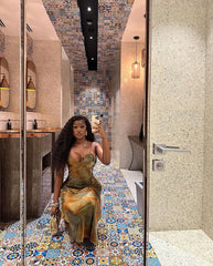 Olivia Satin Maxi Dress