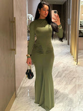 On Rotation Ruched Maxi Dress