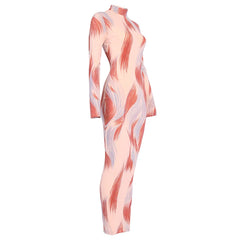 Optical Illusion Maxi Dress