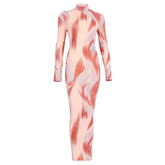 Optical Illusion Maxi Dress