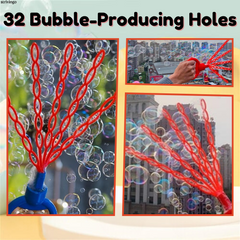 1+1 FREE | BubblesOverloadâ„?- 32 Hole Smiling Face Bubble Stick Last Day Discount.