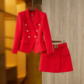 Paris Blazer Skirt Set