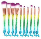 Peacock Mermaid Makeup Brush Set