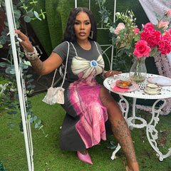 Pearl Bow Shirt Dress