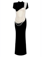 Pearl Velvet Maxi Dress