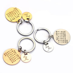 Personalized Hand-engraved Calendar Keychain