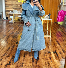 Queen Denim Coat Jacket