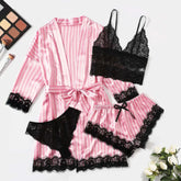 Robe Silk Pajama Set