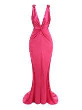 Robe de Soirée Satin Maxi Dress