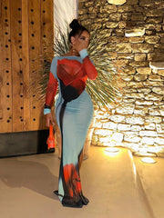 Rose Maxi Bodycon Dress