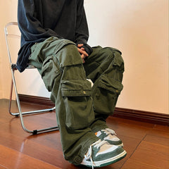 Cargo Pants Multi-pockets Pant Harajuku Men Streetwear Casual Hip-hop