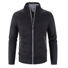 Sweater Men Fashion Slim Fit Cardigan Men Causal Sweaters Coats Solid