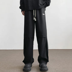 Casual High Street 2024 Lace Up Men Pants