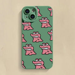 Cute Funny Cartoon baby crocodile Phone Case For iPhone