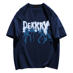 Men Summer Hip Hop Graffiti Tee - Oversized Y2K