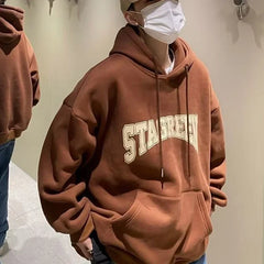 Letter Print Pullover Hoodie Casual Oversized Fashion Hip Hop Streetwear
