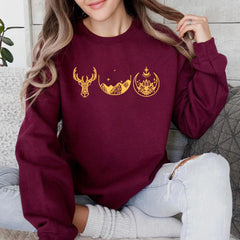 Casual Sweatshirt City of Starlight Night Court, Court of Thorn and Roses Print Pullovers Women