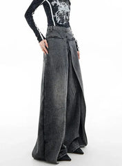 Go Off Layered Black Denim Jeans