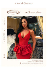 Huda Peplum Bandage Dress