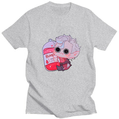 Cute Cartoon Astarion Print T-shirt Summer Casual