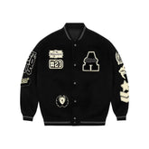 Autumn Y2K Retro Trend Leather Jacket Heavy Industry Embroidery Coats