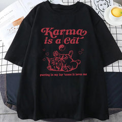 2024 Karma Is A Cat Taylor Midnights Album T-Shirt