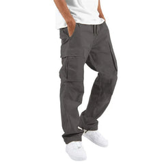 Casual Summer Loose Waist Drawstring Straight Men Pants