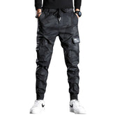 Sweatpants Men Camouflage Elasticity Military Cargo Pants Drawstring Multi Pockets