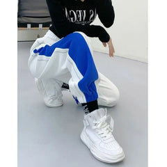 Korean Contrast Joggers: Autumn Winter Streetwear for Women