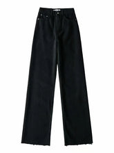 Straight Jeans Women High Waist Streetwear Light Blue Denim Pants Ladies Wide Leg
