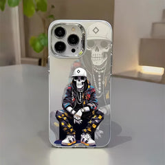 Case Cool Cartoon Fashion Skull Graffiti Color Laser Printing