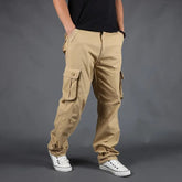 Men Pants Large Size Multi-pocket Loose Overalls Outdoor Sports Military Training