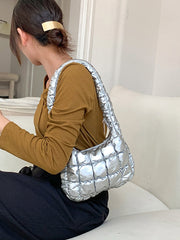 Mini Quilted Bubble Tote Handbag