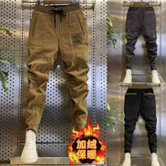 Corduroy Autumn Winter Streetwear Casual Fleece Harem Pants