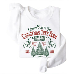 Christmas Tree Farm Vintage Christmas Sweatshirt Retro Christmas Cozy Tops Sudadera