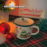 Christmas Graffiti Cat Mug Large Capacity Ceramic