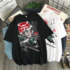 Cartoon Japanese Anime T-shirt Streetwear Kawaii Graphic