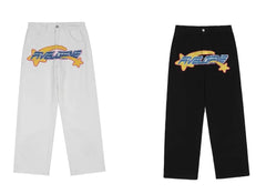 Y2K Vibes: Distressed New Jeans for Retro Streetwear