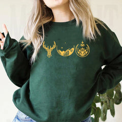 Casual Sweatshirt City of Starlight Night Court, Court of Thorn and Roses Print Pullovers Women