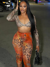 Leopard Print Crop Pants
