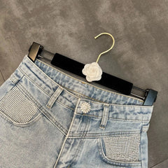 Never Put Me In Your Pocket Denim Shorts