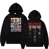 Avengers World Hero Graphic Hoodie Y2K Fashion Pullovers